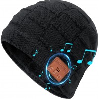 Bluetooth Beanie Hat with Headphones Built-in Stereo Speaker and Microphone Running Cap Unique Christmas Gift for Unisex Adults/Men/Women